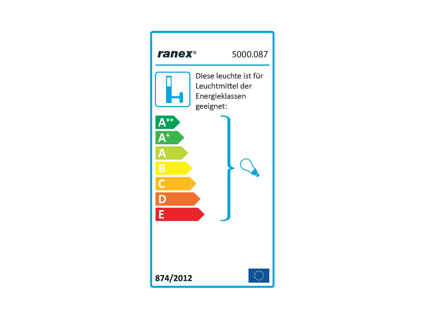 sensore di luce Lampada muro esterno dimmerabile ip44 RANEX e27 acciaio inox//vetro