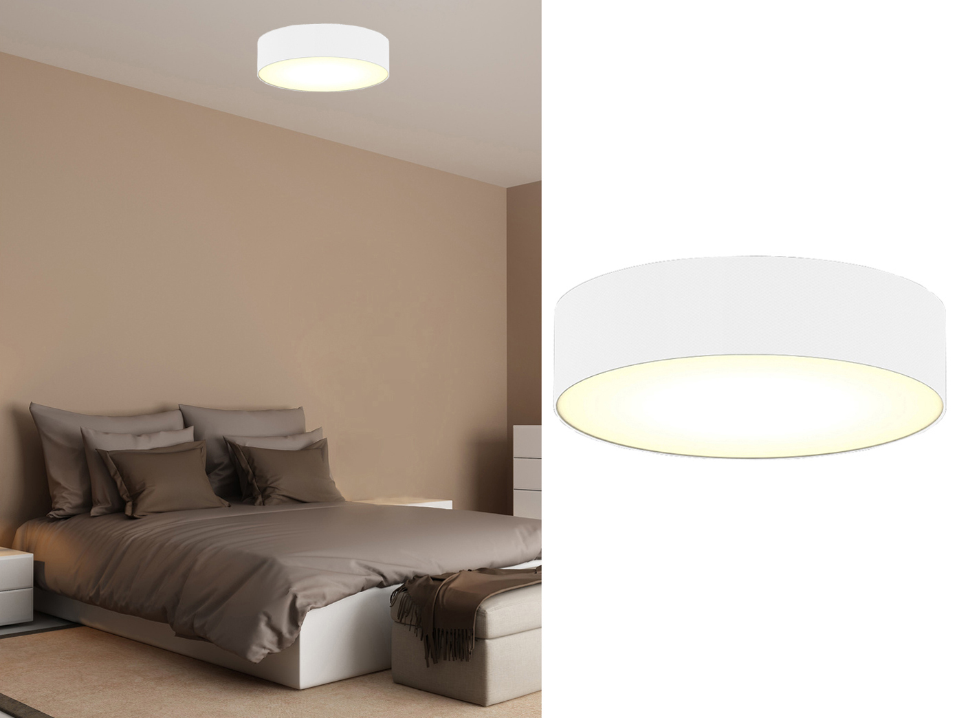Techo moderna iluminación sustancia paraguas alrededor blanco de Ø ... Techo moderna iluminación sustancia paraguas alrededor blanco de Ø ...