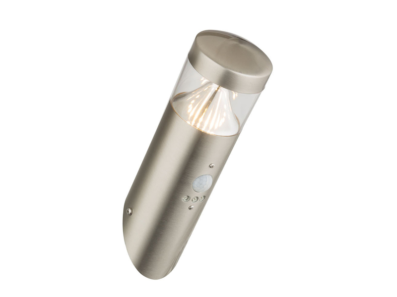 In acciaio inox solare lampada muro esterno rilevatore di movimento LED Illuminazione Esterna ip44 facciata