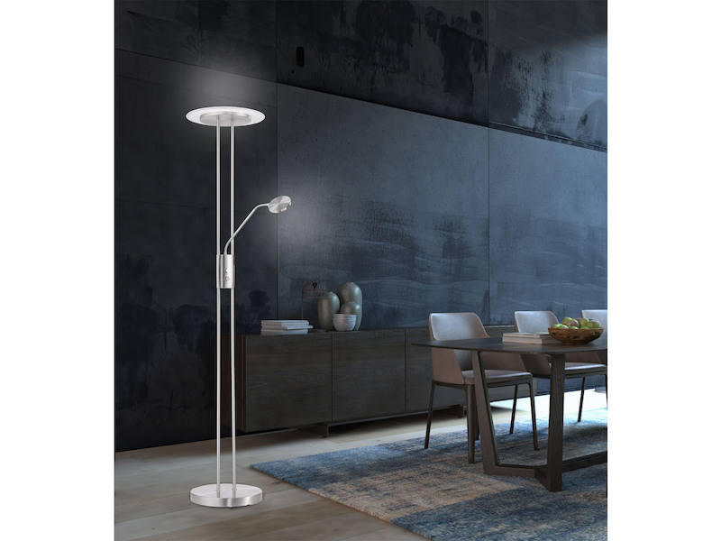 H para de Lámpara Leer Detalles LED Regulable Oficina Pie 183cm Salón de con FKlJc3uT1