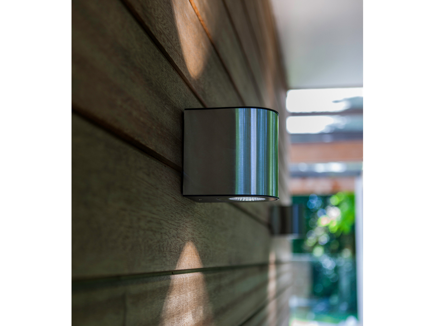 Lampada ESTERNO PARETE LED IN ACCIAIO INOX UP & Downlight H. 13,5cm ip54 vie Lampada da giardino Lampada ESTERNO PARETE LED IN ACCIAIO INOX UP & Downlight H. 13,5cm ip54 vie Lampada da giardino