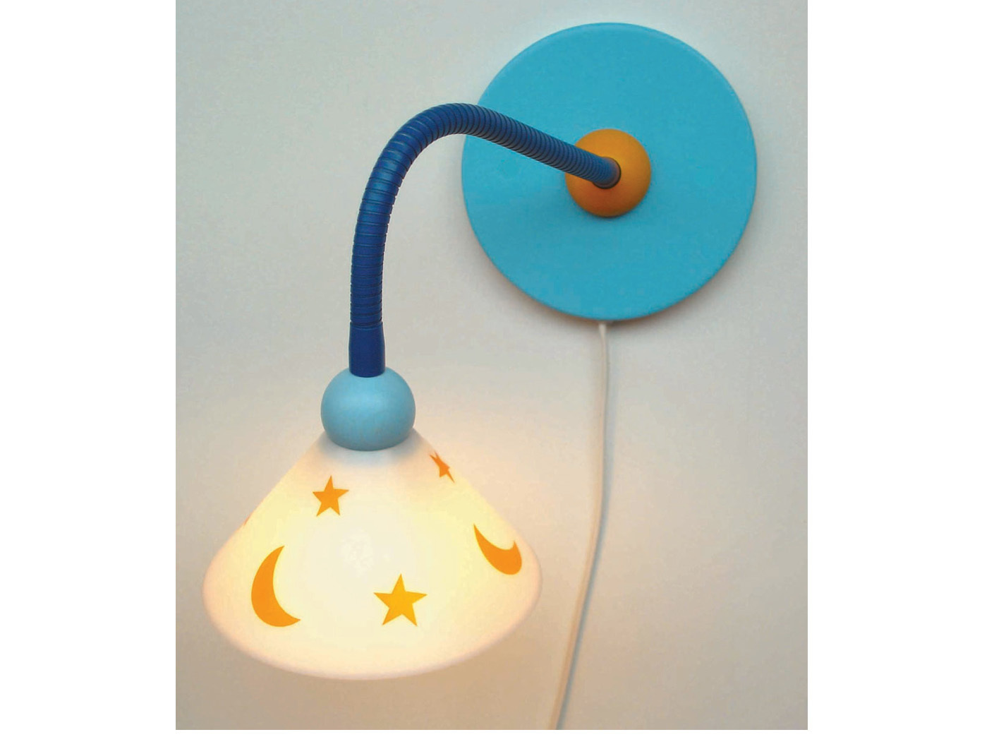 LED Wandlampe Kinderzimmer Jungen Mädchen Mond & Sterne