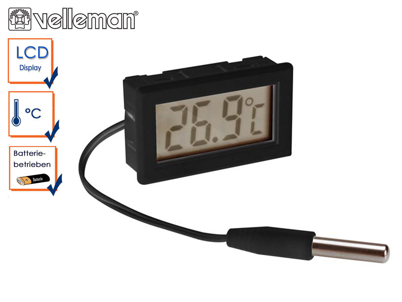 Kühlschrank Thermometer Analog : Digital einbauthermometer mit fühler zimmerthermometer Kühlschrank Thermometer Analog : Digital einbauthermometer mit fühler zimmerthermometer