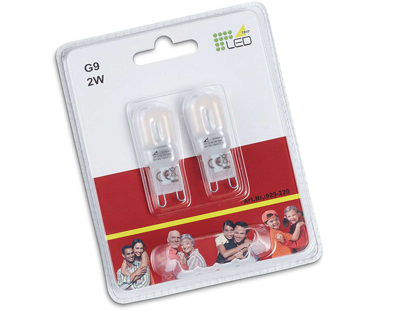 G9 LED Leuchtmittel aus dem Hause TRIO Leuchten 2er SET mit jeweils 2W warmweiß