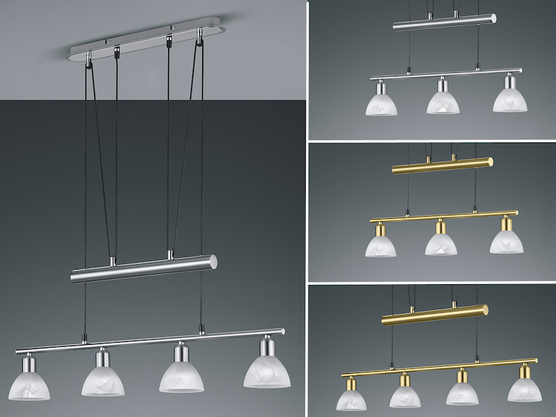 Led Zugpendelleuchte Mehrflammig Hohenverstellbar Esszimmerleuchten Kuchenlampen Ebay