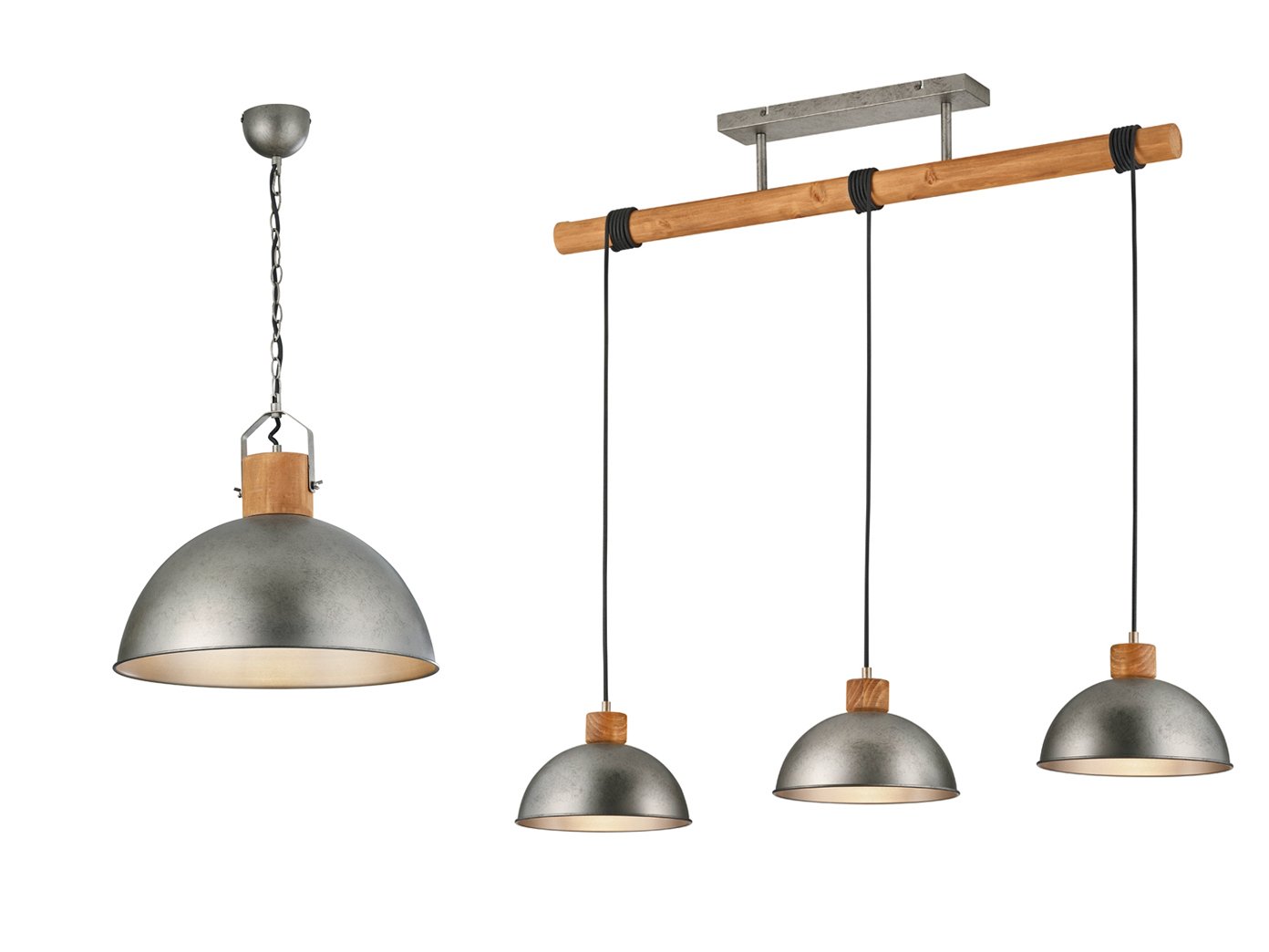 Große kleine Hängeleuchten Industrial Style ein-mehrflammig Esstisch