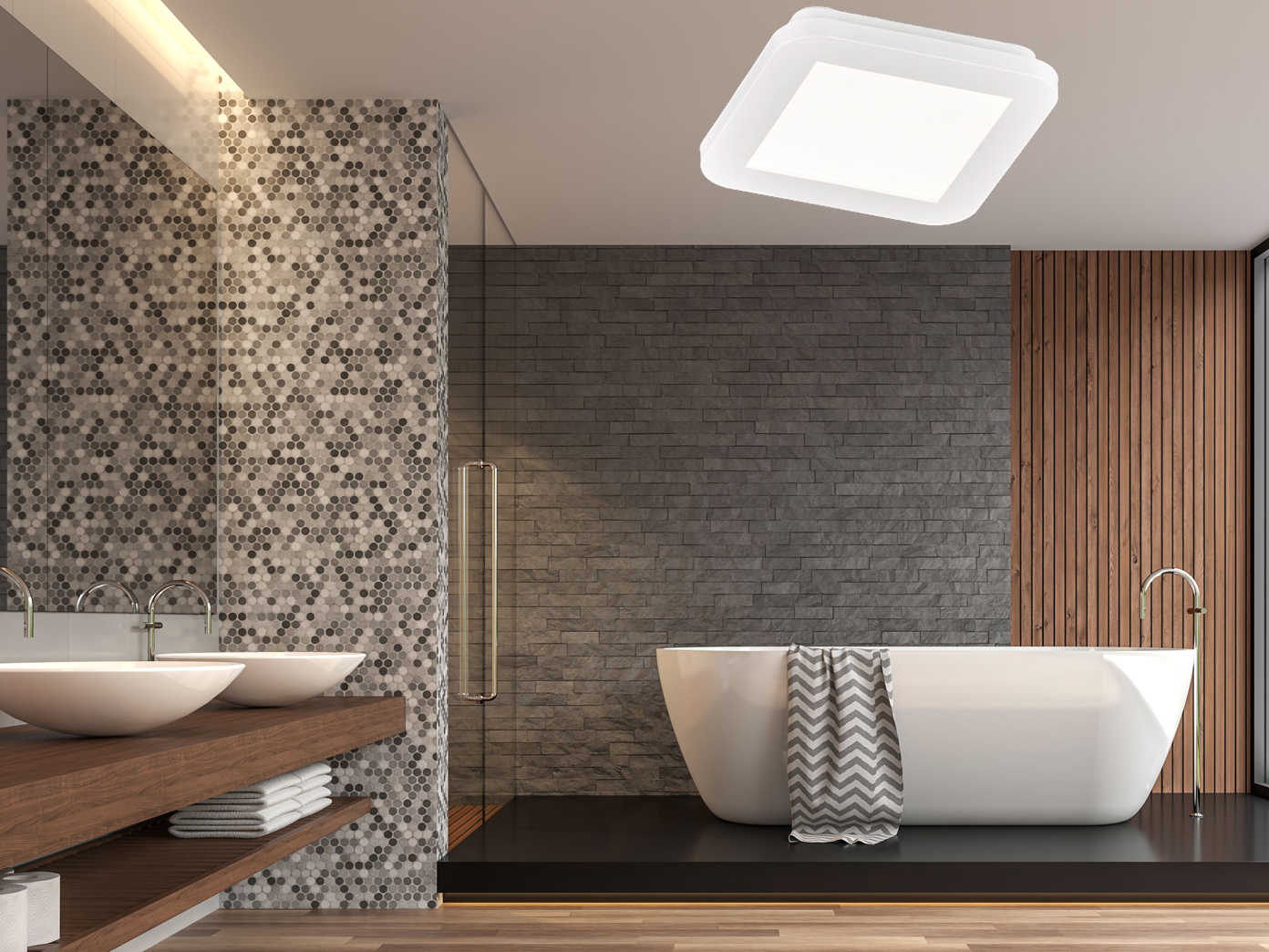 Schöne LED Badlampen für über Spiegel, Große & Kleine