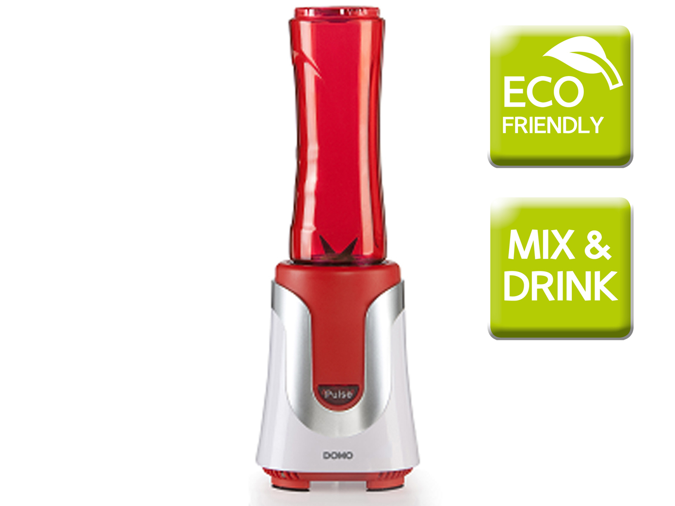 Domo Smoothie Maker inkl. 2 Flaschen, rot, 300W, Standmixer Blender eBay