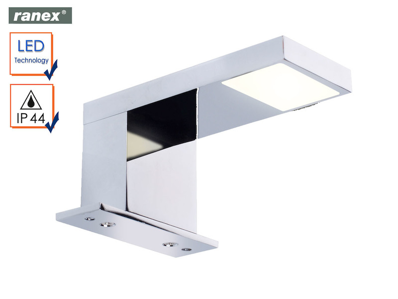 LED Wandleuchte fürs Badezimmer, Spiegelleuchte Chrom Wandlampe ... LED Wandleuchte fürs Badezimmer, Spiegelleuchte Chrom Wandlampe ...