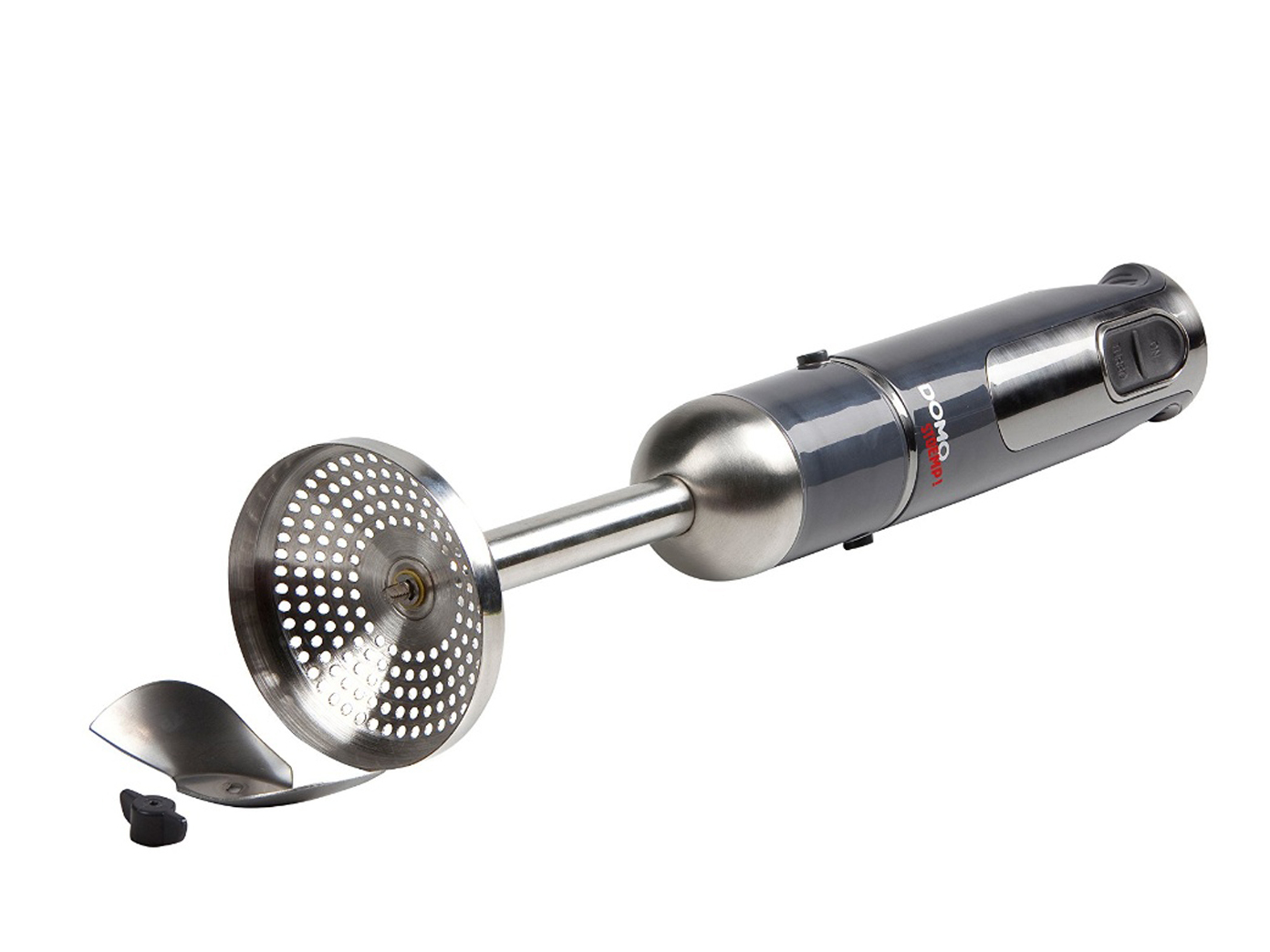 Domo Edelstahl Stabmixer, schwarz, 800W, TurboMixer, Pürierstab