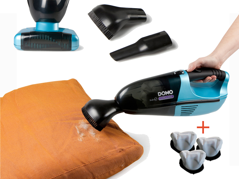BATTERIA ASPIRATORE CAMPEGGIO AUTO spazzola per capelli BATTERIA per aspirapolvere a mano con animale rotante